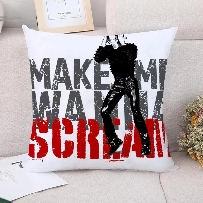 Dekorativní povlak na polštář Michael Jackson 40x40 Potah na polštář 40x40cm Povlaky na polštáře Polštáře na postel pro obývací pokoj Polštáře na pohovku Polštář