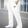 Spring fashion straight casual trousers men's sweatpants drawstring elastic waist micro loose neutral wind sports trend versatile