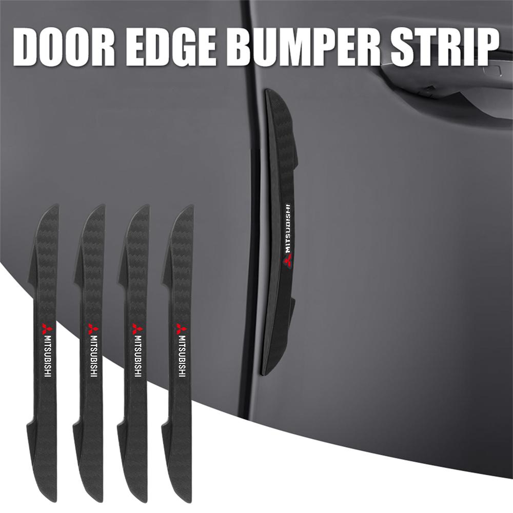 4 Τεμάχια Στυλ Αυτοκινήτου Λωρίδα Προφυλακτήρα Anti-collision για την Άκρη της Πορτας Αυτοκόλλητο Για Mitsubishi Ralliart Lancer L200 Pajero Eclipse ASX Cross