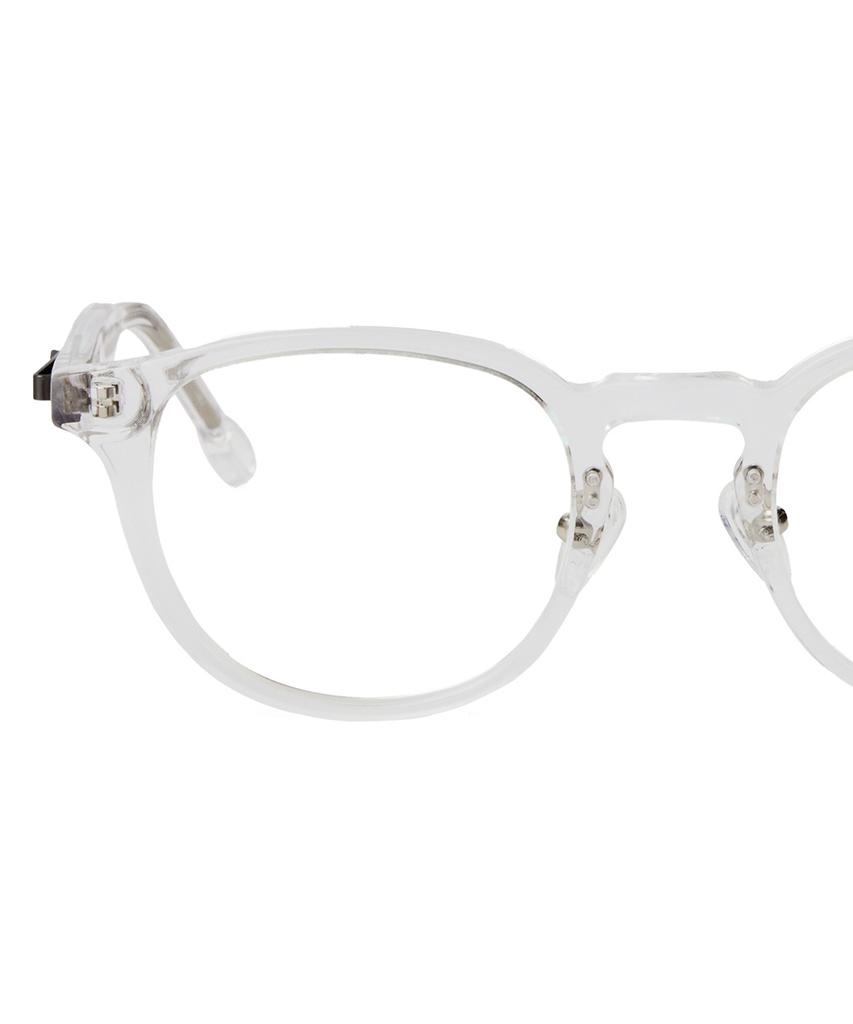 Loulou R Eye 482 Ultra Clip Acetate Glasses 49 Clear
