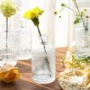 Glass Bud Vases Set of 6 Small Clear Bud Vases In Bulk, Mini Vintage Decorative Bottles, Modern Floral Centerpiece for Flowers