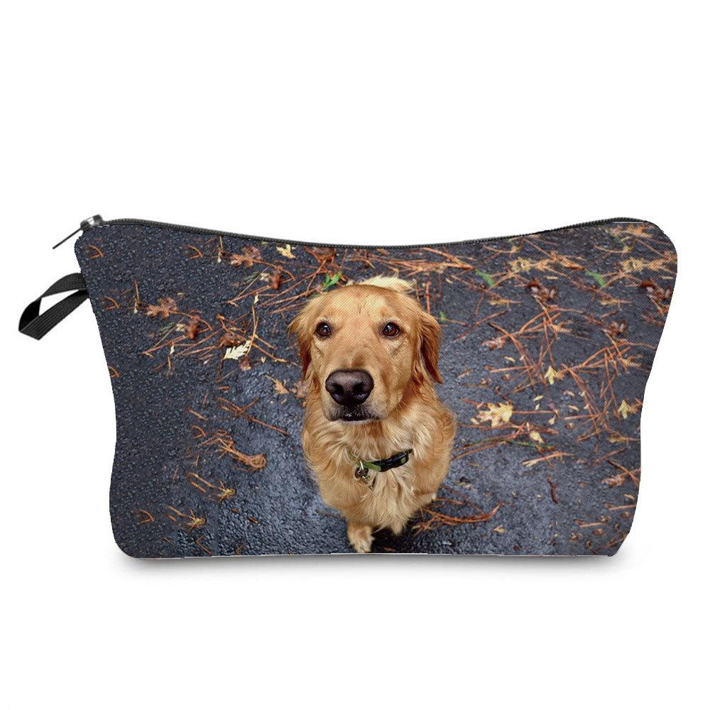 

Women Dog Print Cosmetic Bag Toiletries Organize Travel Storage Case 6840 KTB