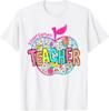 Kindergarten Teacher Back To School Apple Dalmatian Dots T-Shirt Unisex T-Shirt