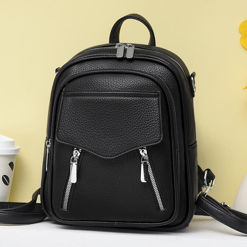 Large-capacity Women's Backpack with Dual Straps - Women's Casual and Fashionable Bag
