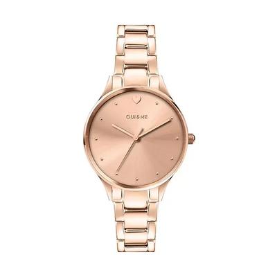Dámské hodinky Petite Bichette z nerezové oceli v růžovozlatém tónu, Quartz ME010156
