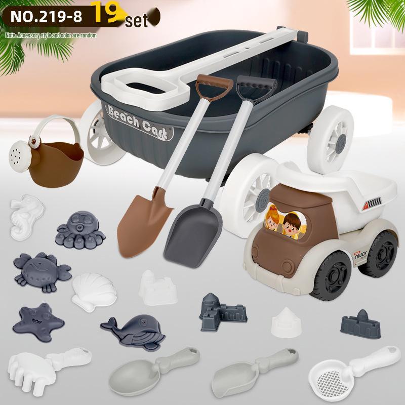 Children's Beach Sand Toy Set with Trolley