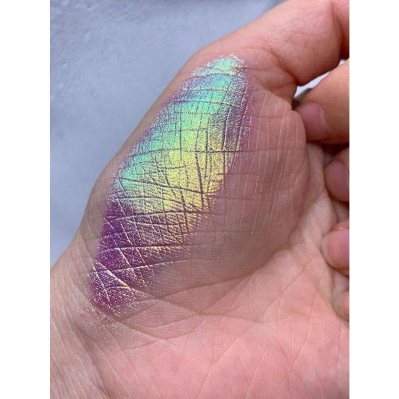 1pc Y2K Iridescent Nail Art Powder, Chameleon Glitter, Aurora Holographic Neon Sequins, Multi-Purpose Decorative Glitter Nails Powder