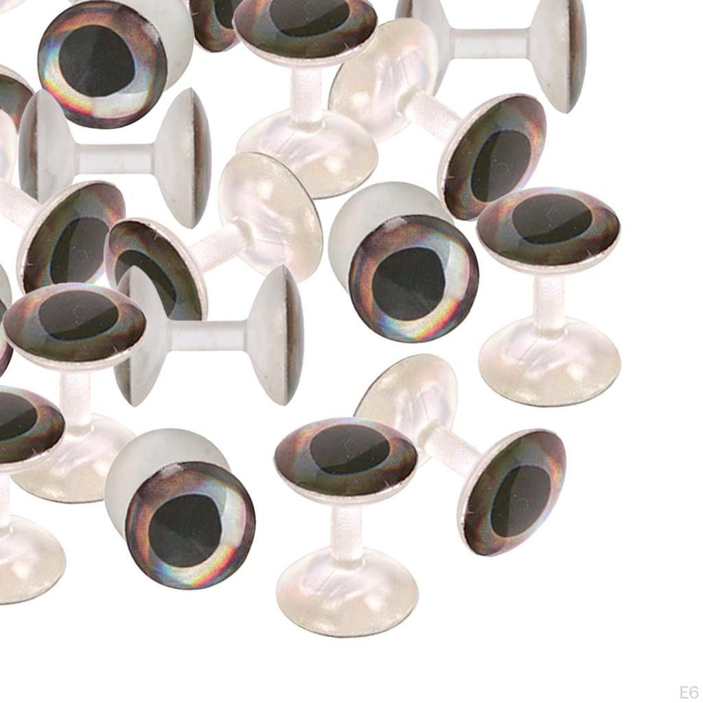 Tying 5pcs Painted Eyes Dumbbell Rounded Beads Material Transparent D ( Color Is )