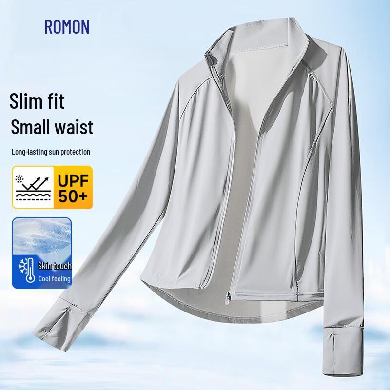 

Romon Women s UPF50+ Ice Silk Slim Fit Sun Protection Jacket S