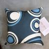 Modern Blue Geometric Linen Cushion Cover For Car Living Room Sofa Bedroom Home Decor, 40X40 45X45 50X50 60X60 Pillowcase
