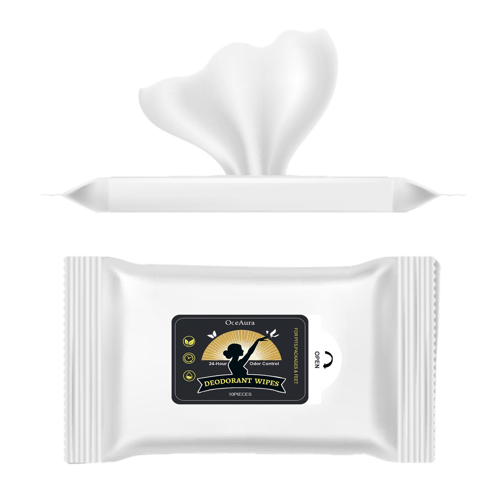 

OceAura Odor-Removing Sports Wipes - Gentle, Refreshing Fragrance for Sweat and Body Cleaning