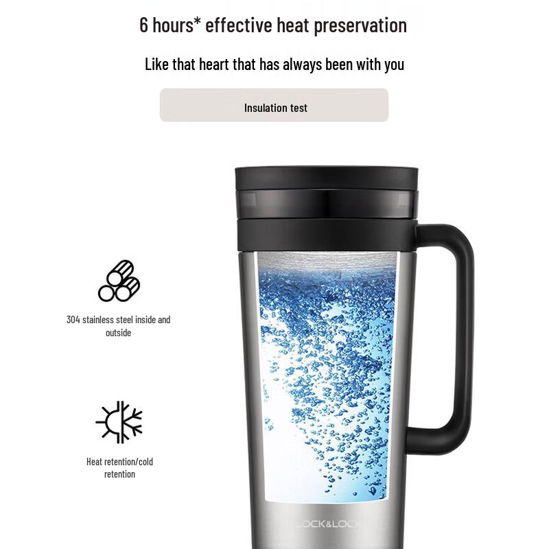 LOCK&LOCK Insulated Stainless Steel Office Mug