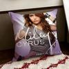 American Singer Miley Cyrus Cushion Cover Reversible Soft Durable Pillow Cover Home  Car MultiScene Use for Daily Comfort