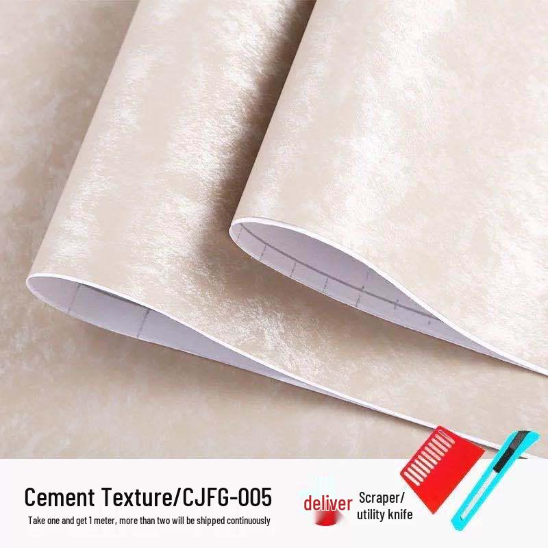 Thickened Waterproof Plain Color Self-Adhesive Wallpaper for Living Room, Bedroom, Wardrobe, Cabinet, and Furniture Renovation.