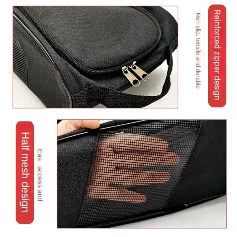 Tragbare Aufbewahrungstasche Netzatmungsaktivität Fußballschuhtasche, Golf Fußball Basketballschuhtasche für Männer Frauen