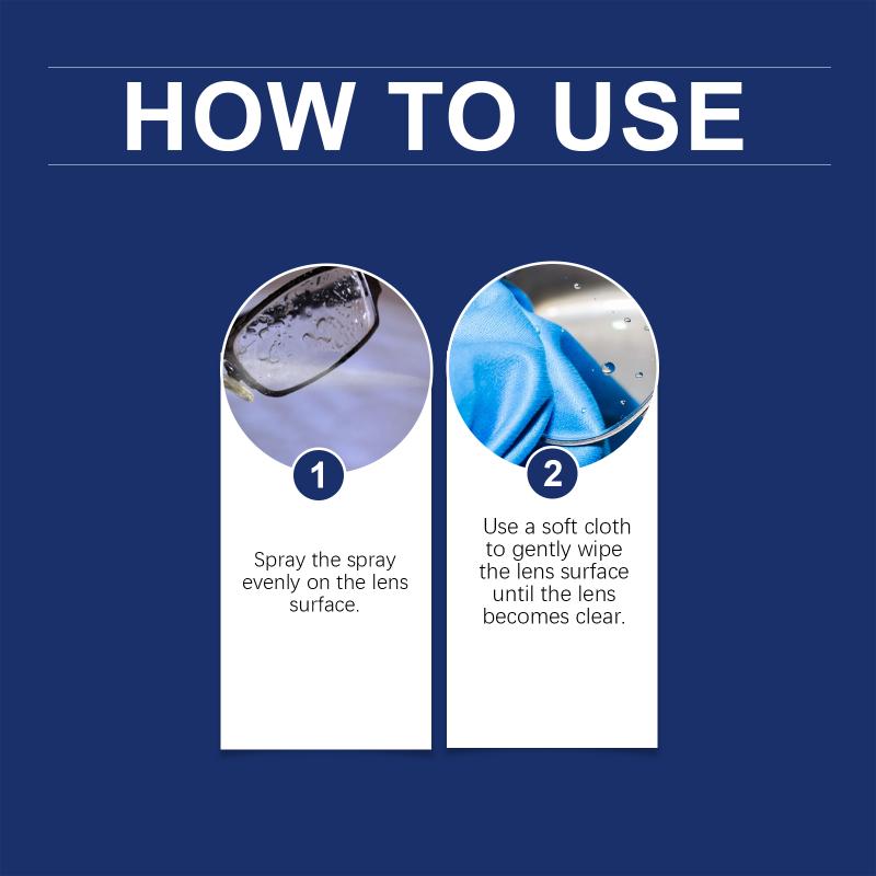 Jue Fish 20Ml Anti Fog Spray Glasses Anti Fogging Cleaning Lenses Clear Vision Waterproof Portable Defogger