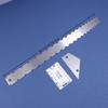 3Pcs Guitar Neck Notched Straight Edge Ruler Luthiers Tool String Action Gauge Height Ruler Guitar Fret Leveling Guide