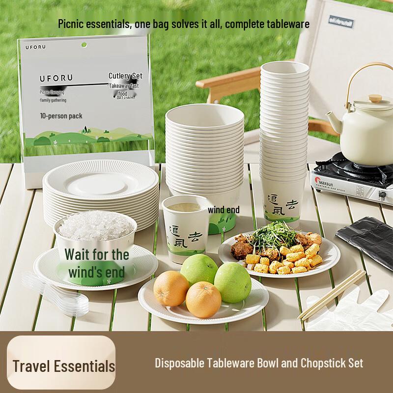 Disposable Bamboo Cutlery Set