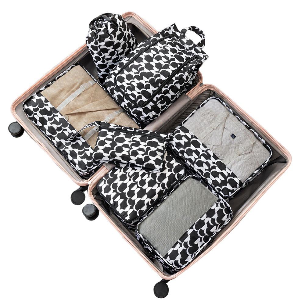 7Pcs Washable Travel Packing Organizer Foldable Clothes Storage  Bag  Clothes Style3
