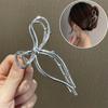 Simple Metal Geometric Hair Claw Clips Elegant Geometric Hair Accessories Cross Crab Bath Clip For Women Girl Headwear
