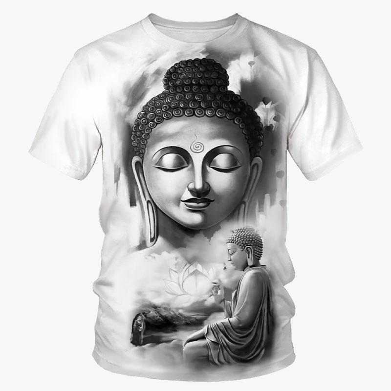 Fashion 3D Printed T Shirt Men's Religion Pattern Tees Summer Round Neck Tops Tees Oversize Short Sleeves T-shirt Size XS-6XL