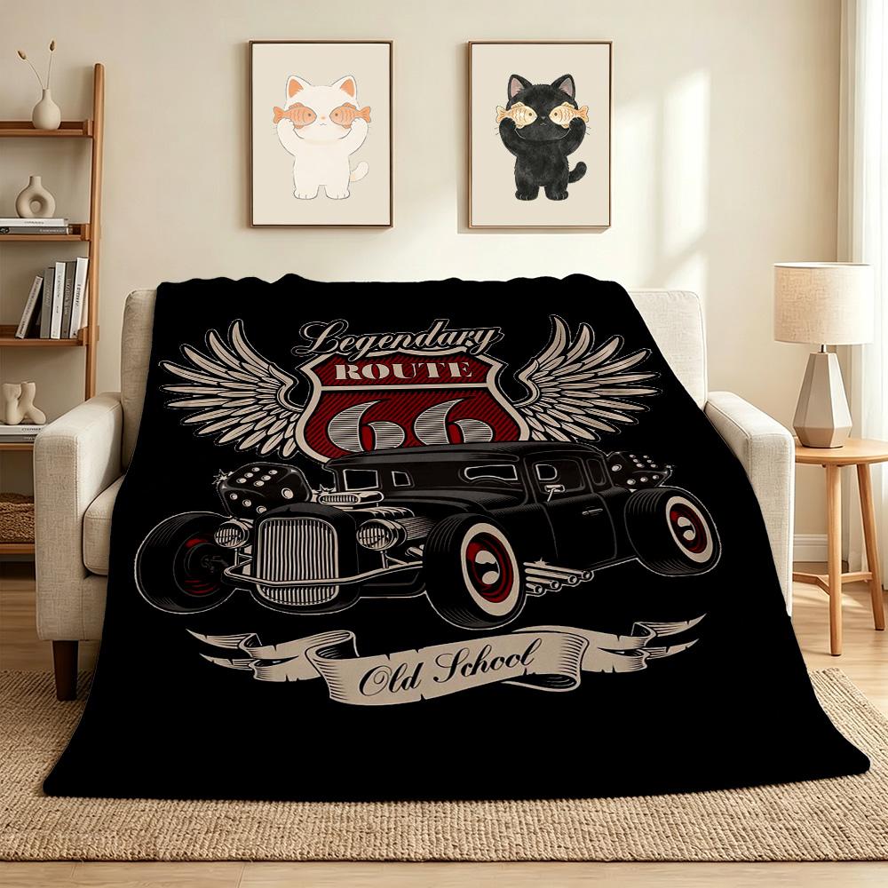 Route Flannel Blanket Throw Blanket Soft Warm Sofa Bed Camping Car Home Decor Unique Christmas Gift C9302544