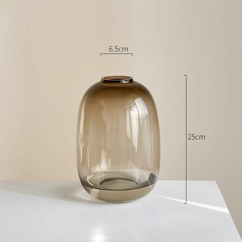 Elegant Acrylic Glass Vase for Fresh Flower Arrangements - Hydroponic Campanula, Willow Bark, and Horse Chestnut Display for Living Rooms