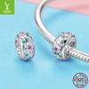 S925 Sterling Silver Silicone Positioning Bead Spacer Collection Diagram, Electroplated Fashion Diy Bracelet Beaded Accessories