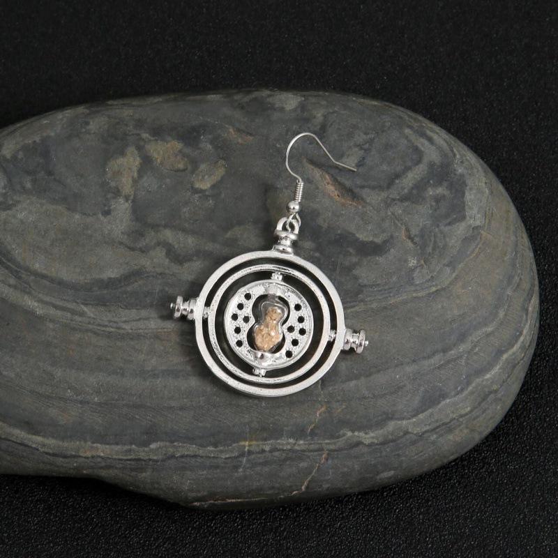 Creative Hourglass Necklace & Earring Set Sweater Chain Series