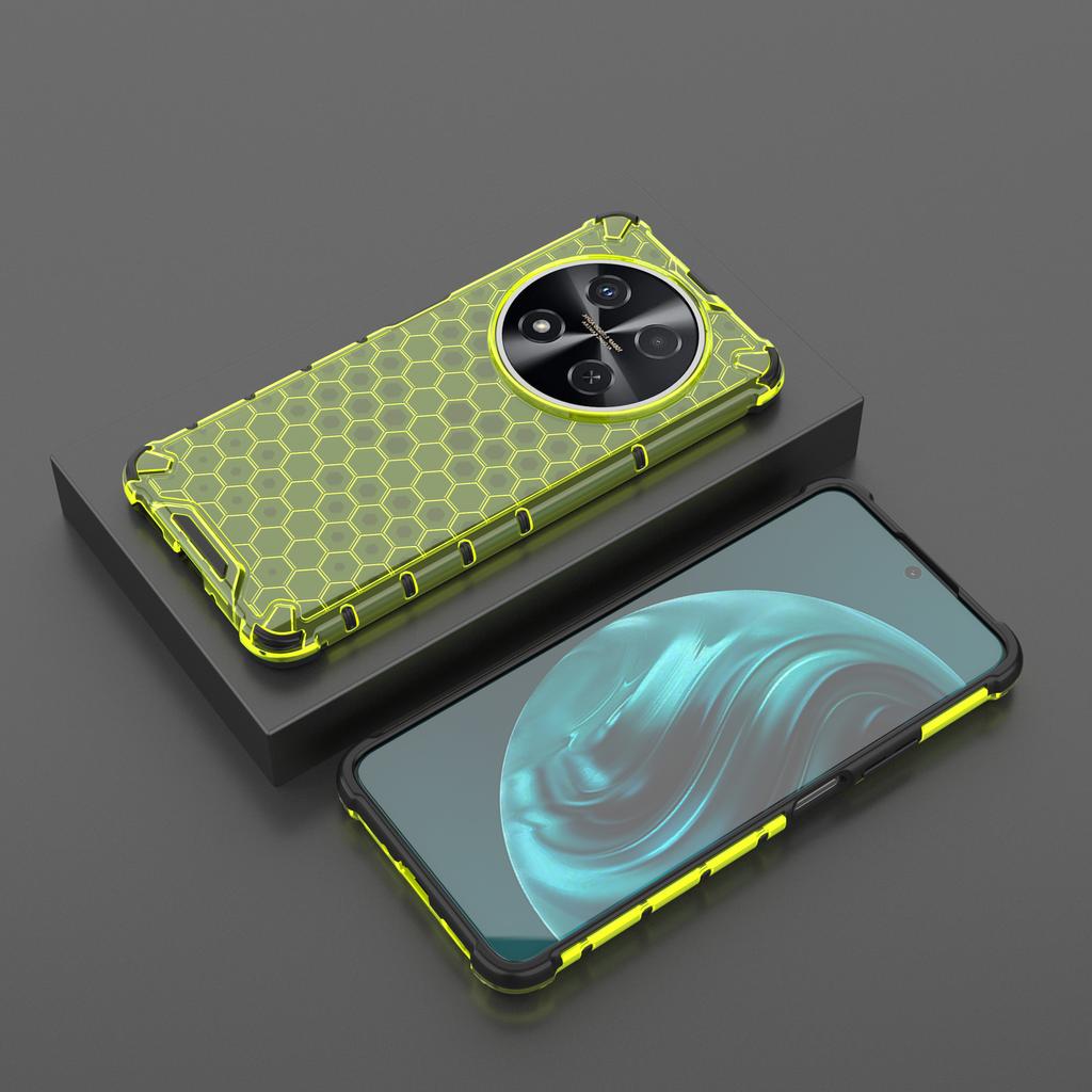 For Huawei Nova 12i 4G/Enjoy 70 Pro Case PC+TPU Honeycomb Design Protective Phone Cover