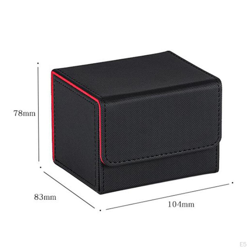 Card Deck Storage Box TCG Organization with Magnetic Closure Cards Case
