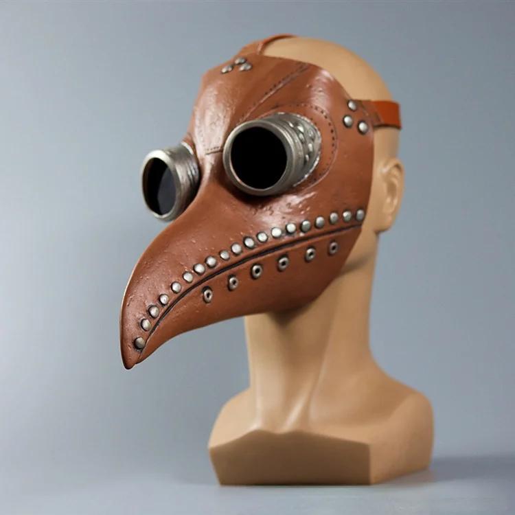 

Beak Mask Crow Headgear Plague Doctor Steampunk Protective Mask Long Beak Headgear B