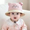 Spring & Autumn Cartoon Animal Baby Bucket Hat - Sun Protection & Windproof for Girls