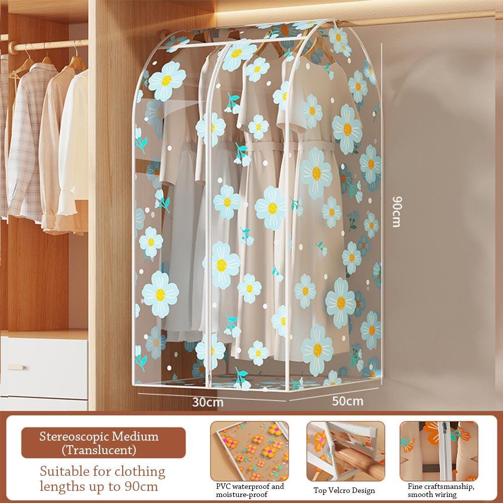 

Waterproof Clothes Dust Cover Large Capacity Clothing Hanging Organizer Covers for Coat Suit Dress Style 4