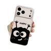 Cartoon Coal Ball Lambskin iPhone 17 Case: Compatible with Apple 16 Pro/15/14/13/12