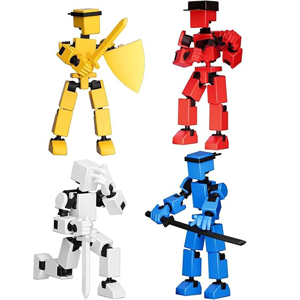 Mehrgelenkige bewegliche Puppe 3D-Druck, DIY-Montage, Zusammenstecken, Dekompressionsspielzeug-Puzzle für Kinder