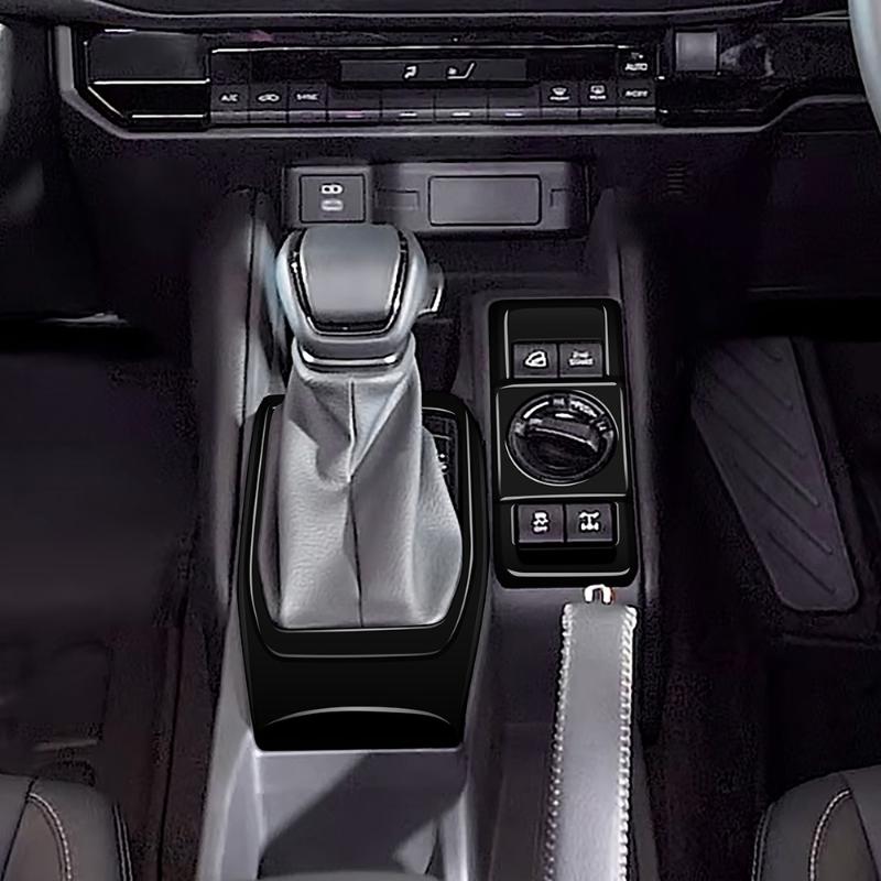 For Toyota FJ Cruiser 2026 ABS Carbon Fiber Car Center Console Gear Panel Frame Cover Trim Interior Car Accessories RHD