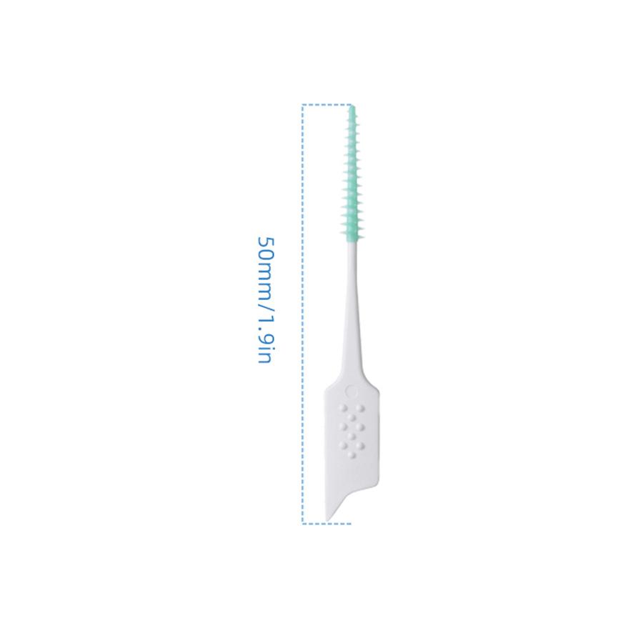 200Pcs/box Interdental Brush Soft Rubber Teeth Cleaning Tools Dental Cleaning Between Teeth Toothbrush Oral Hygiene Care Tools