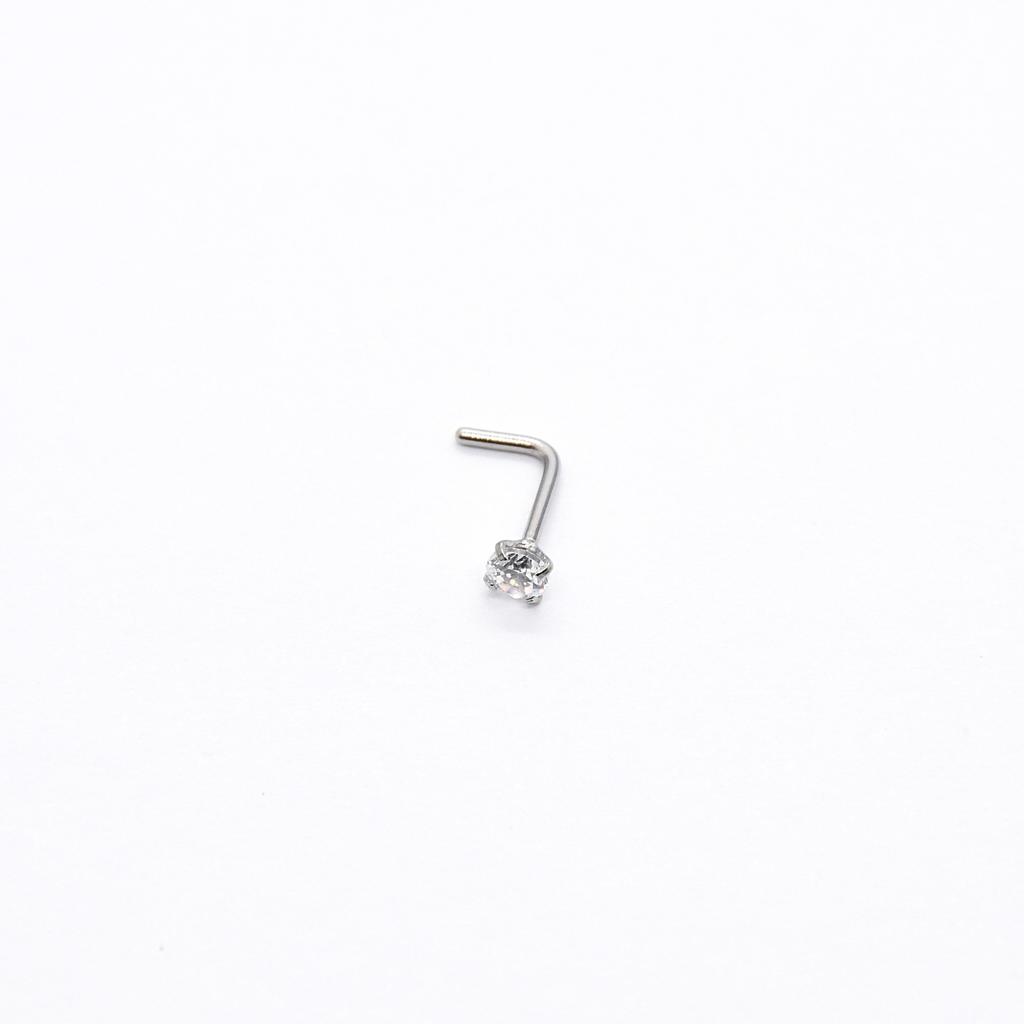 Straight Nose Stud L Nose Stud 5-character Nose Stud European and American Puncture Jewelry, Nose Ring