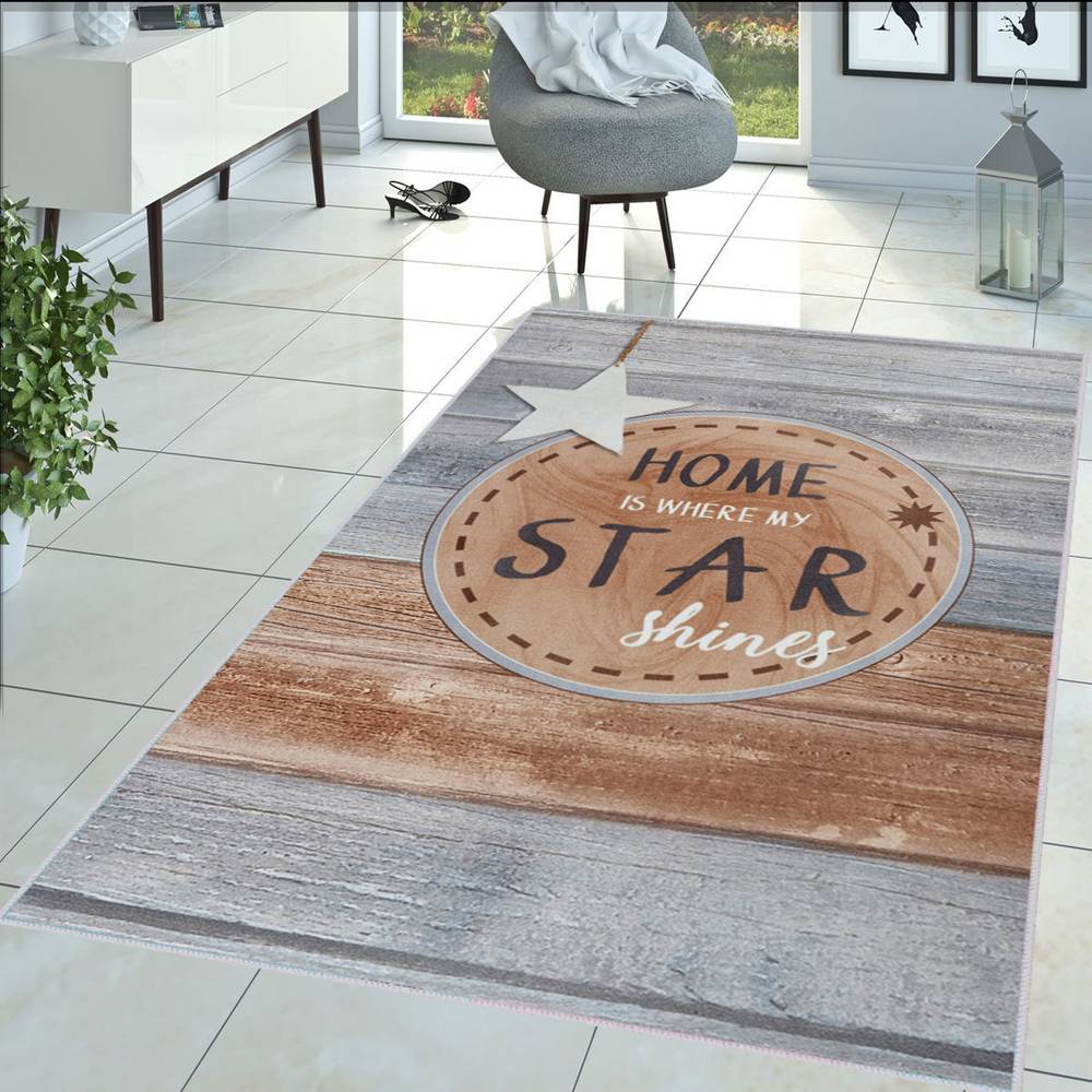

Eliana Home Washable Printed Carpet LNA1459 50x80 коричневый