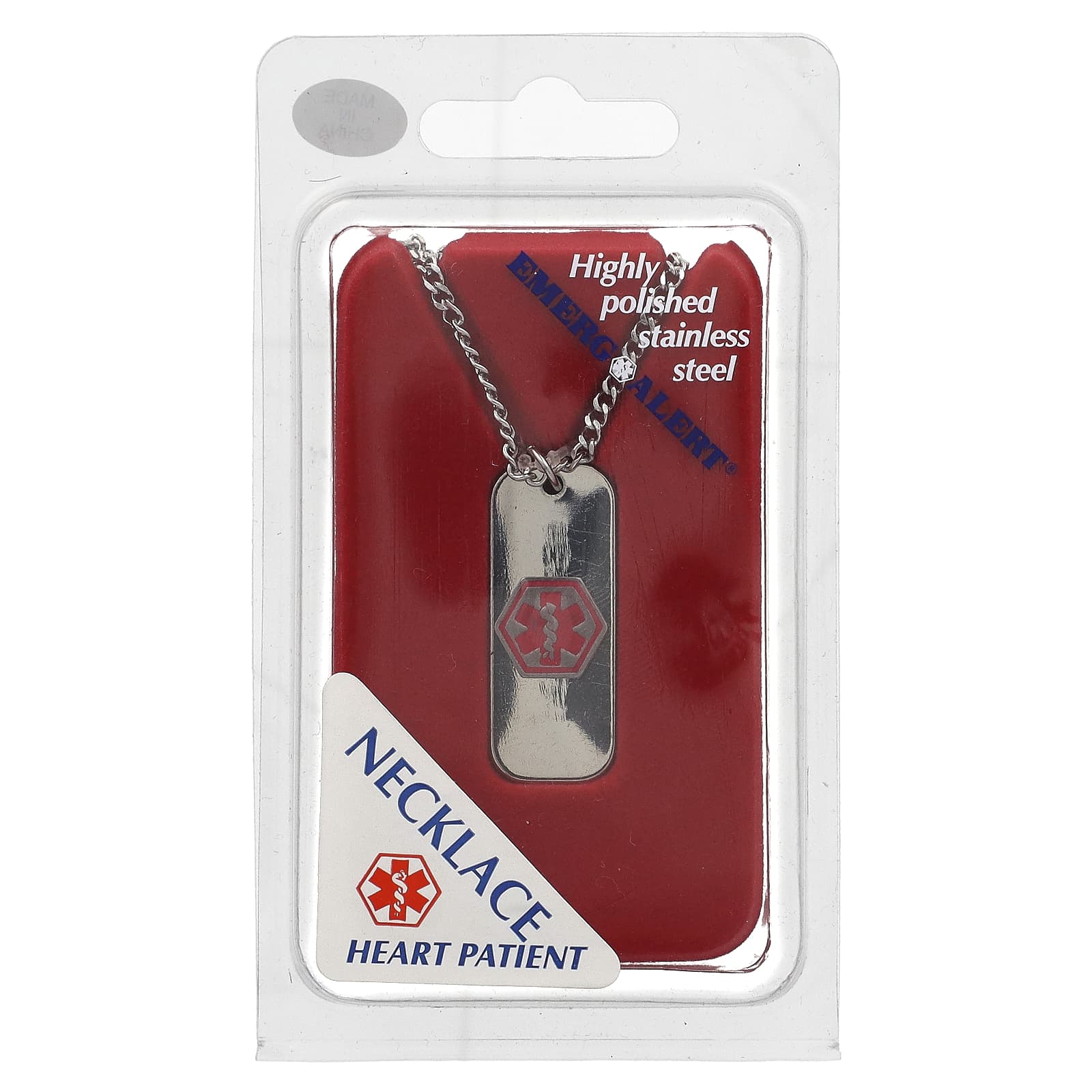 

Emerge-Alert, Medical Necklace, Heart Disease Patients, 1pc