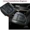 Priprilod Perforated Microfiber Leather Black Passenger Side Bottom Replacement Seat Cover Compatible with Ford F150 Lariat 2009 2010 2011 2012 2013