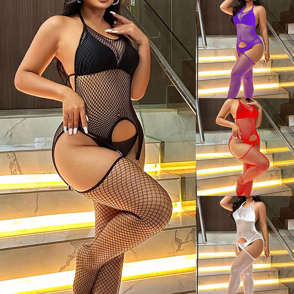 Erotic Bodystocking Fishnet Bodysuit Sexy Lingerie High Stretch