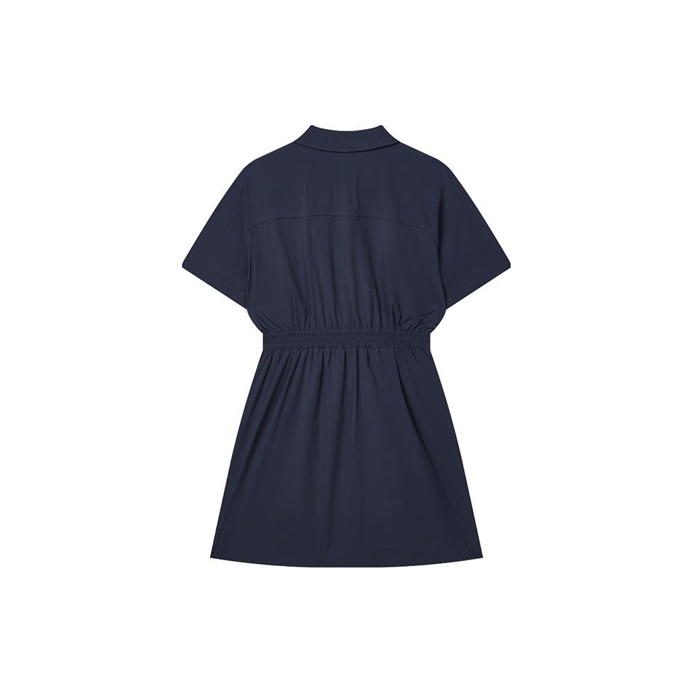FILA Original Series Fashion Comfortable Loose Woven Breathable Short Sleeve Dress Women dresses F11W429302FDB