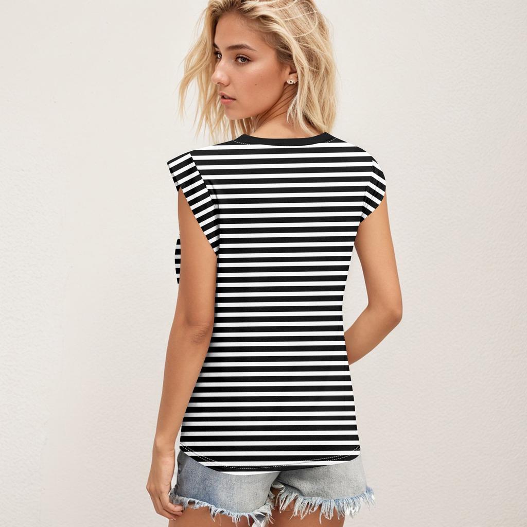 Dámské tílko Letní elegantní ležérní Volný střih Plisované košile Trička s krátkým rukávem