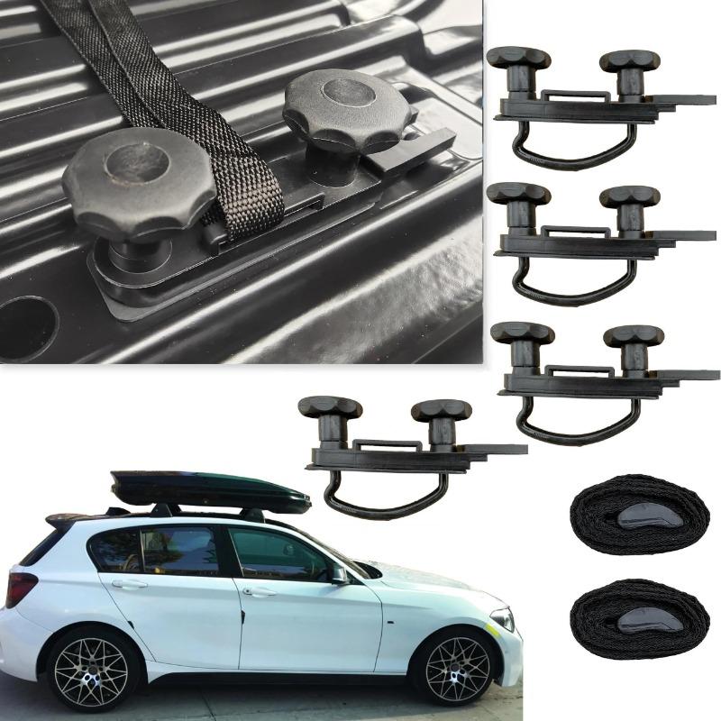 4 Stück Metall Auto U-Bügel Klemmen Universell Dachbox Auto Van Montage Befestigungsset Van U-Bügel Klemmen Gepäckzubehör.