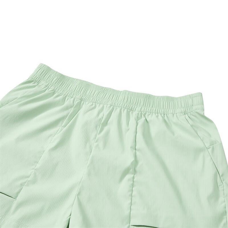 Skechers Solid Color Mid-Rise Straight Leg Casual Shorts Women Shorts Green P323W008-02QQ