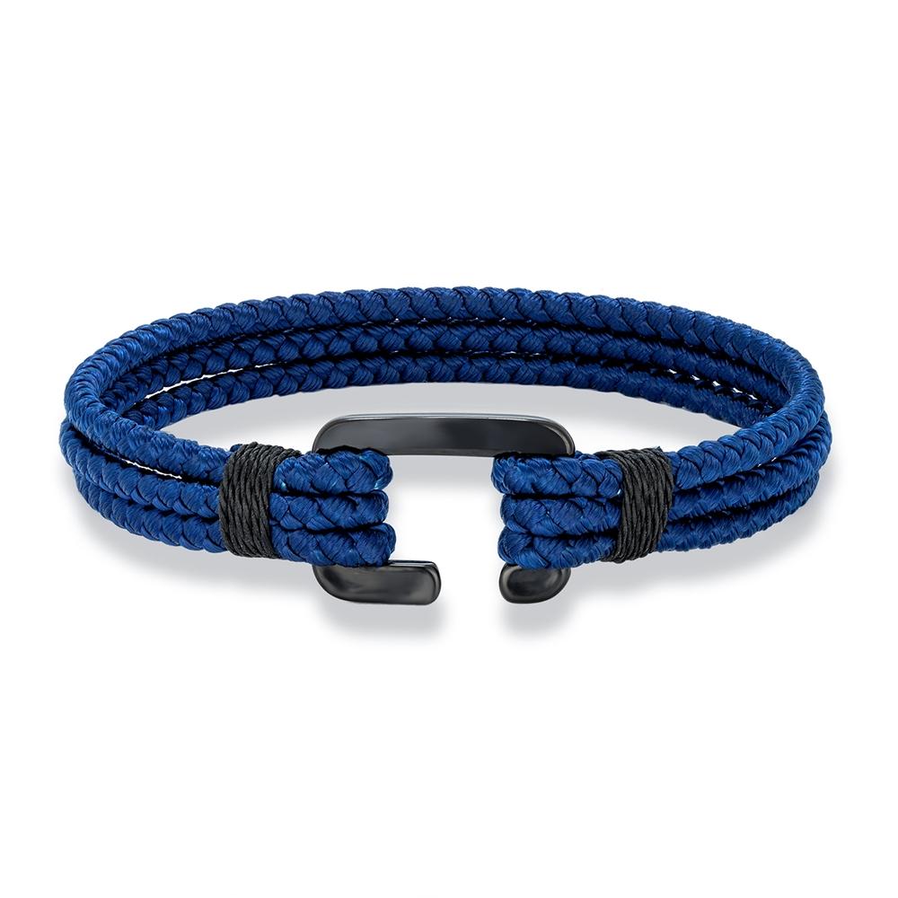 C Clasp Bracelets Men Multilayer Keel Waterproof Rope Bracelet Women Black Stainless Steel Easy Sport Hook