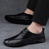 Italienische Marke Herren Echtleder Schuhe Massage Sohlen Pendeln Täglich Fahrschuhe Rutschfest Herren Business Casual Schuhe