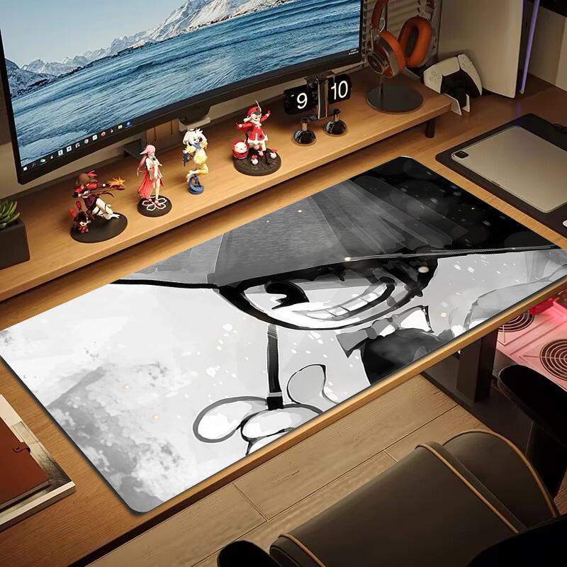 Bendy Print Cushion Non-slip Laptop Tablet Big Mousepad XXL Mat Mini PC Playmat With Lock edge